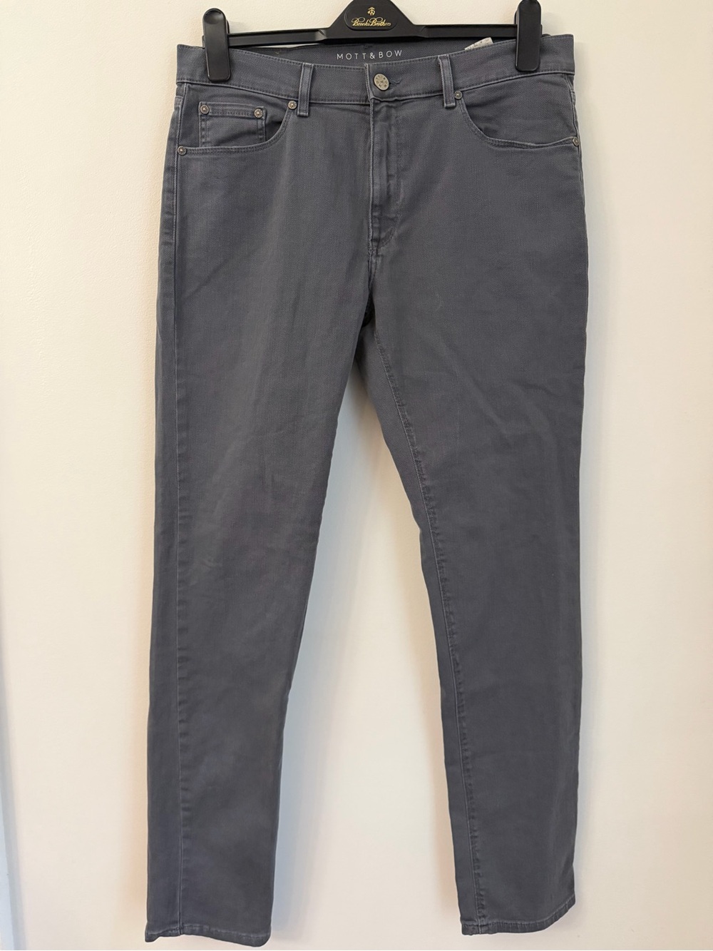 Men’s Mott & Bow Straight Jeans 33X 31.5 Premium Denim Stretch F007